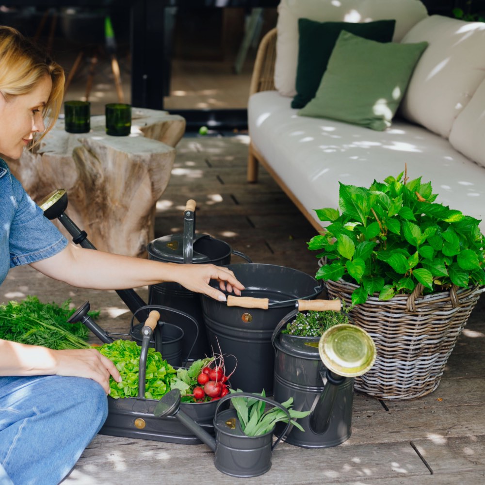 Homefarming Gießkannen Set grau