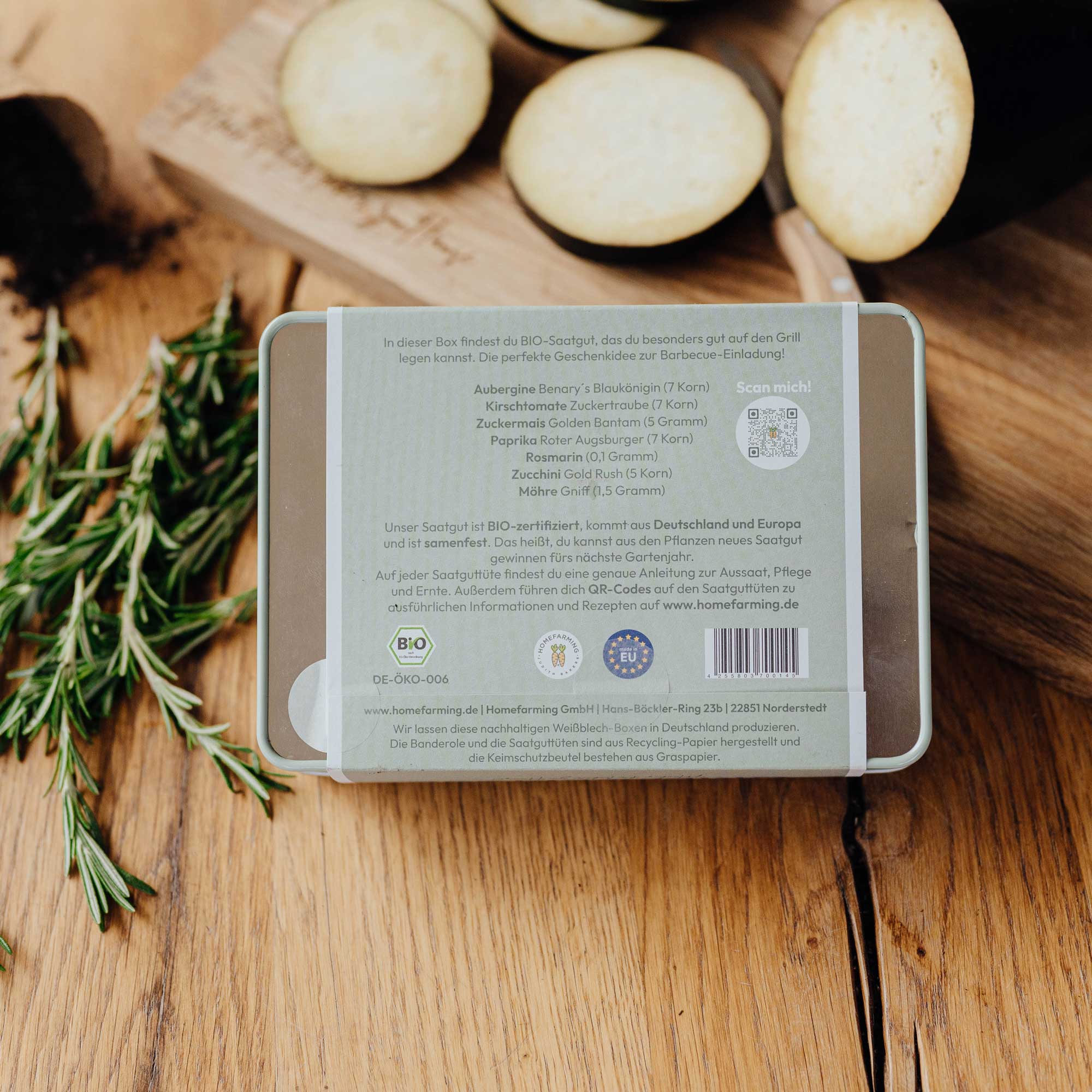 BIO-Saatgutbox Grillgemüse